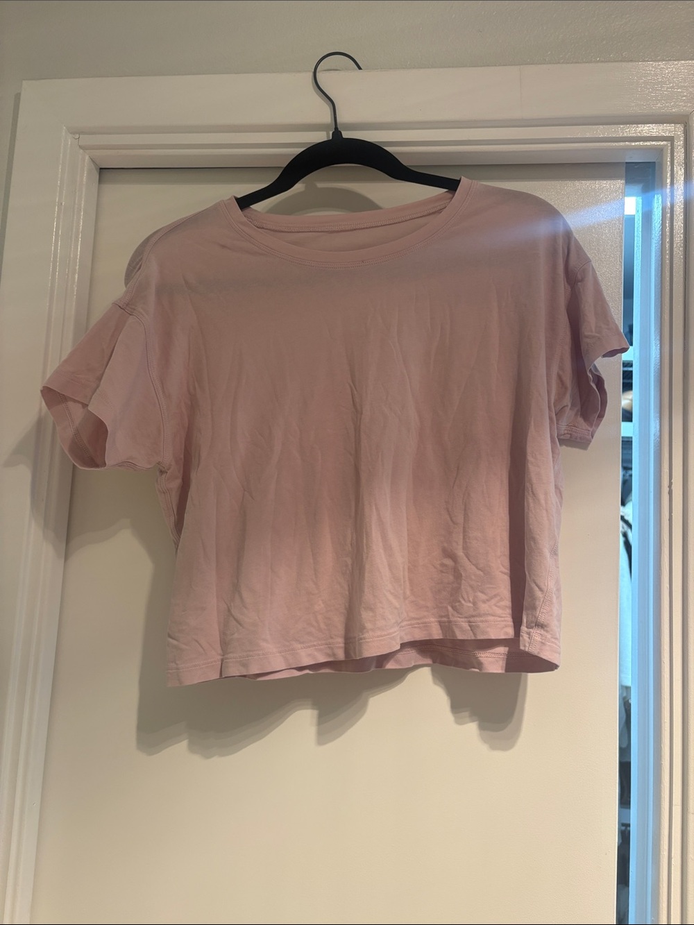 lululemon athletica Boxy Crop Tee - Pale Pink